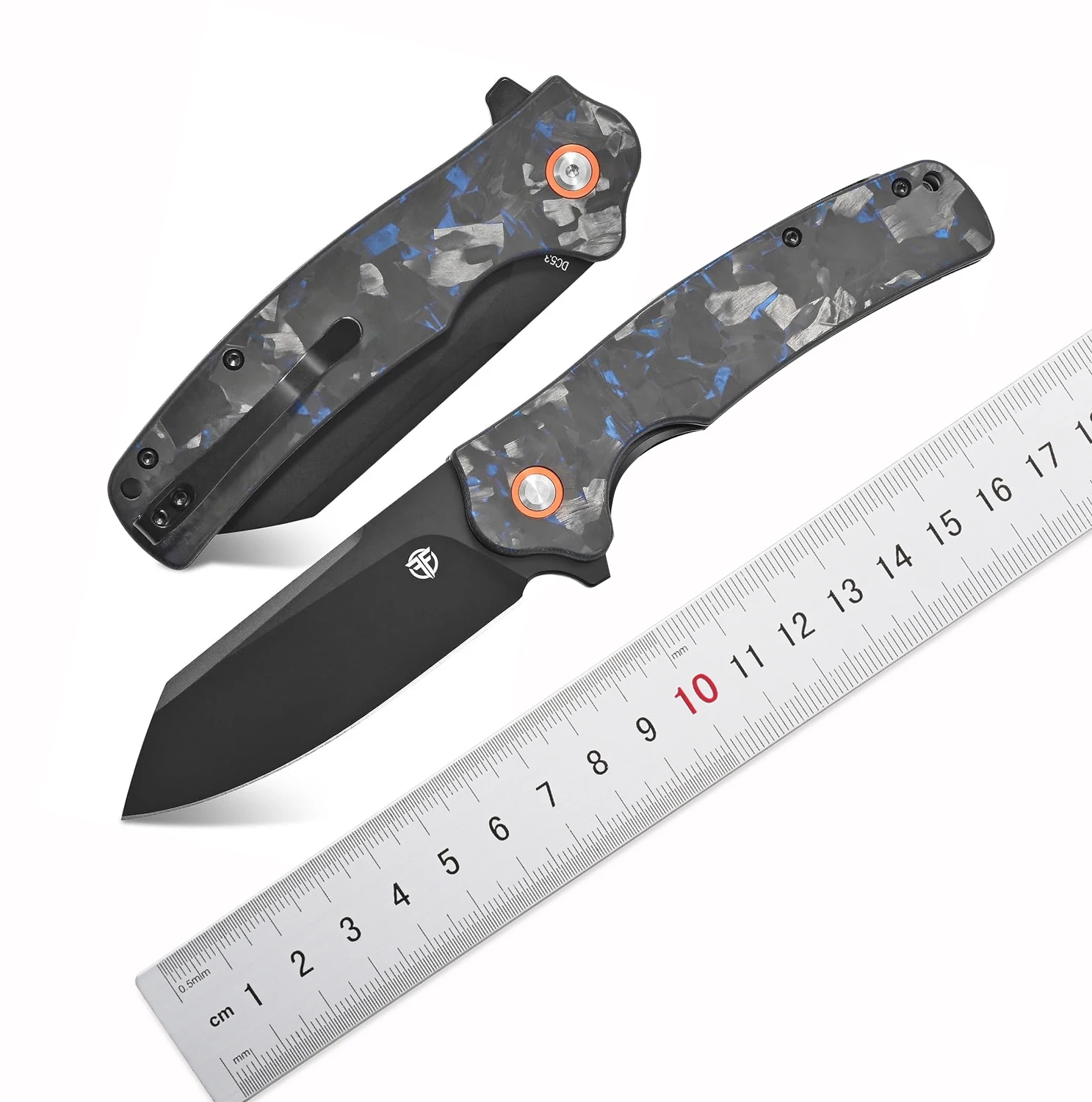 FF24 Folding Knife DC53 Steel Blade Carbon Fiber Handle Pocket Knife for Outdoor Camping Hiking Working
FF24 Folding Knife DC53 Steel Blade Carbon Fiber Handle Pocket Knife for Outdoor Camping Hiking Working