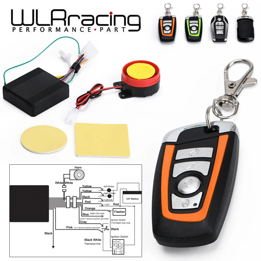 Universal Two-way Scooter Motorcycle Anti-theft Security Alarm System Engine Start Remote Control Key WLR-BQJ01/02
Universal Two-way Scooter Motorcycle Anti-theft Security Alarm System Engine Start Remote Control Key WLR-BQJ01/02