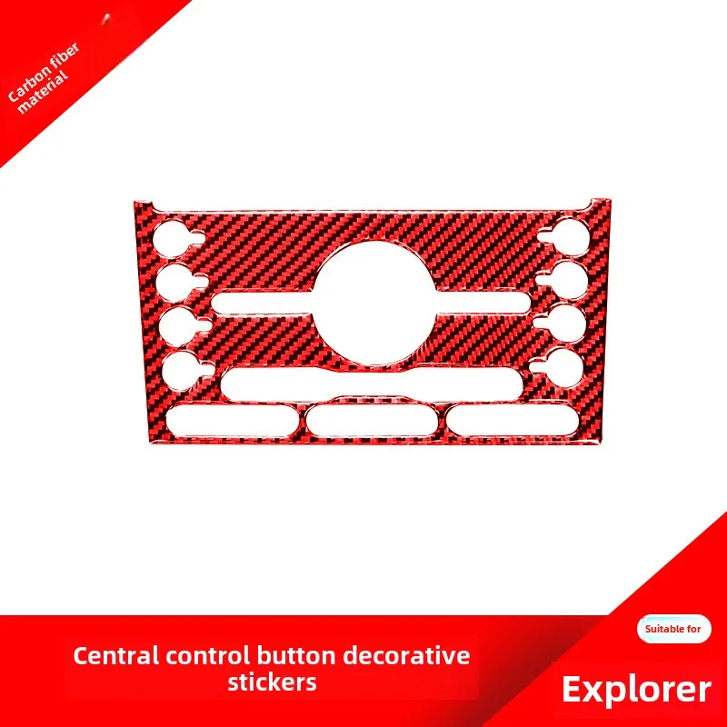 Suitable for Ford Explorer Red Carbon Fiber Modified Center Console Button Panel Decorative Sticker Explorer Interior
Suitable for Ford Explorer Red Carbon Fiber Modified Center Console Button Panel Decorative Sticker Explorer Interior