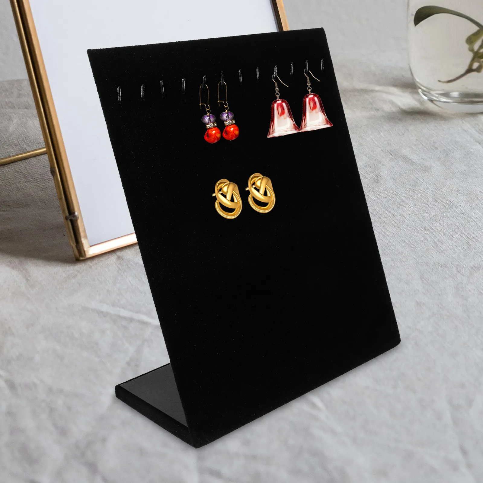 2Pcs Premium Jewelry Display Stand for Necklaces Earrings Bracelets Ring Organizer Desktop Hanging Storage Rack with Elegant
2Pcs Premium Jewelry Display Stand for Necklaces Earrings Bracelets Ring Organizer Desktop Hanging Storage Rack with Elegant