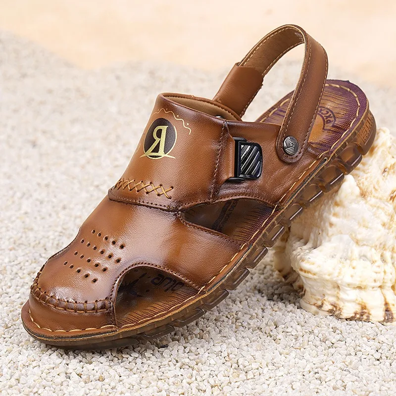 2026 Summer Leather Retro Hollow Beef Tendon Sole Outdoor Beach Men's Sandals Designer New Casual Soft Sole Indoor Man Slippers
2026 Summer Leather Retro Hollow Beef Tendon Sole Outdoor Beach Men's Sandals Designer New Casual Soft Sole Indoor Man Slippers