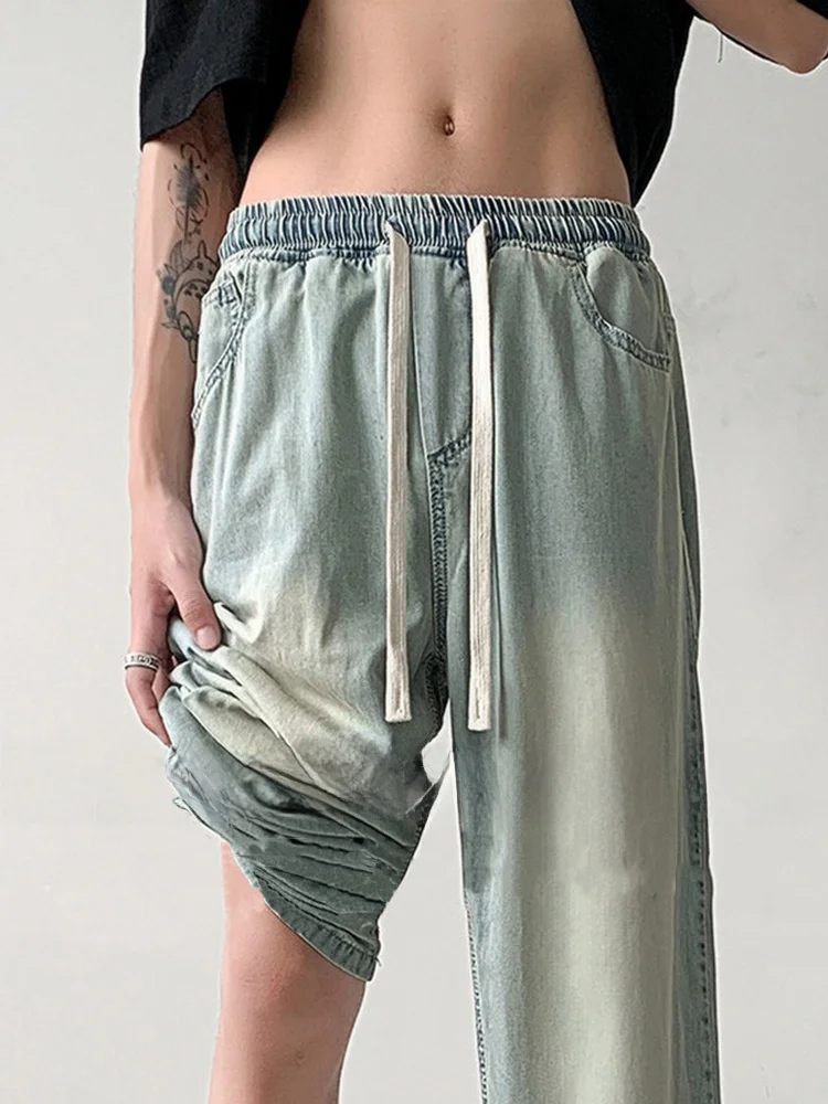 Ice Silk Wide Leg Jeans Men Summer Thin Loose Straight Long Pants American High Street Sle Durable Wear Resistant
Ice Silk Wide Leg Jeans Men Summer Thin Loose Straight Long Pants American High Street Sle Durable Wear Resistant