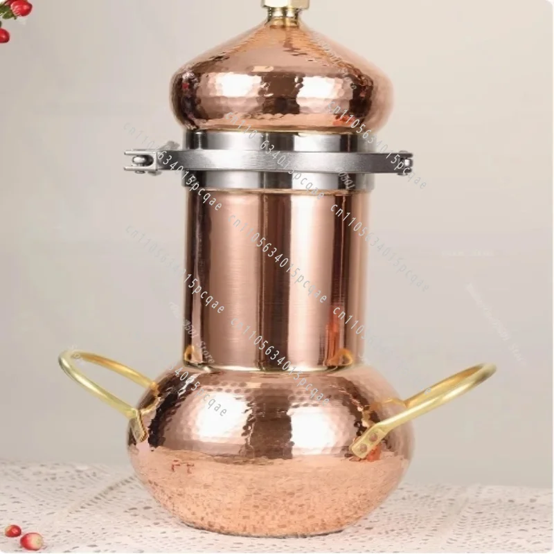 Wine Steaming Machine Copper Alembic Distillation Set 2L Pure Flower Essential Oil Distiller Handmade Brandy
Wine Steaming Machine Copper Alembic Distillation Set 2L Pure Flower Essential Oil Distiller Handmade Brandy
