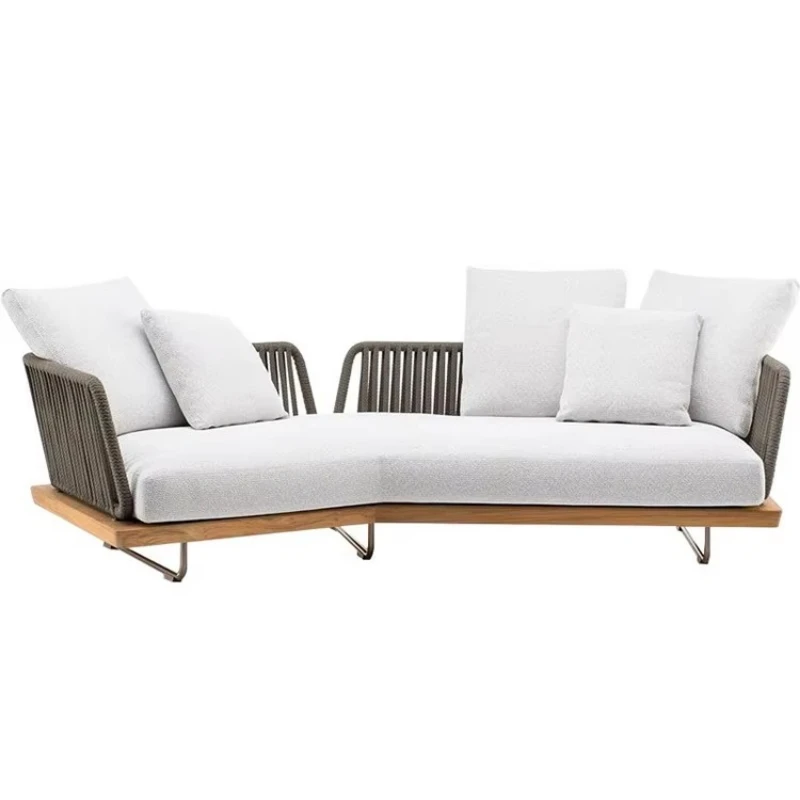 Multifunctional terrace sofa Premium woven material All-weather lounge chair
Multifunctional terrace sofa Premium woven material All-weather lounge chair