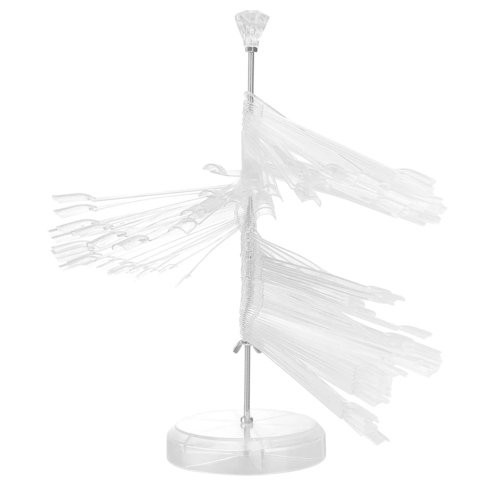 120Pcs Spiral Nail Display Stand Clear Acrylic Color Chart Holder for Nail Polish Gel Practice Fan Board Stainless Steel Base
120Pcs Spiral Nail Display Stand Clear Acrylic Color Chart Holder for Nail Polish Gel Practice Fan Board Stainless Steel Base