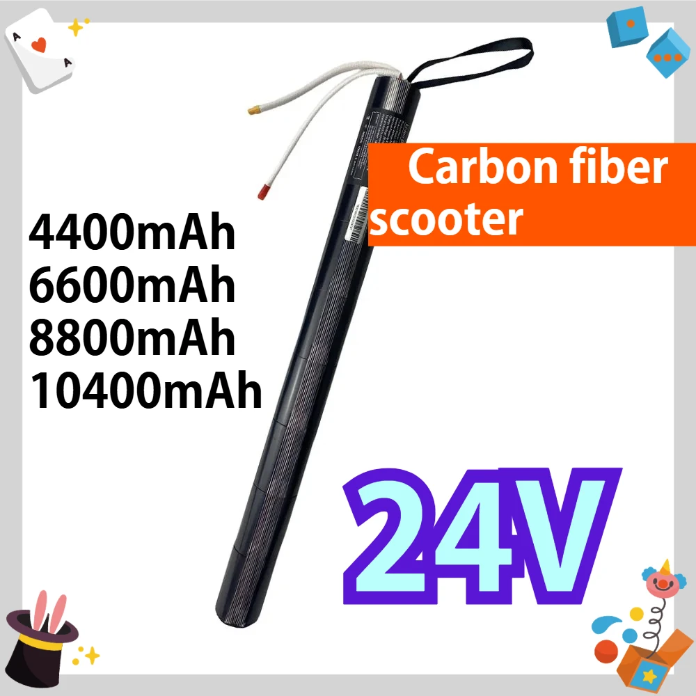 24V 4.4/6.6/8.8/10.4AH Lithium Battery Pack for Carbon Fiber Scooter Special,Electric Scooter Battery
24V 4.4/6.6/8.8/10.4AH Lithium Battery Pack for Carbon Fiber Scooter Special,Electric Scooter Battery