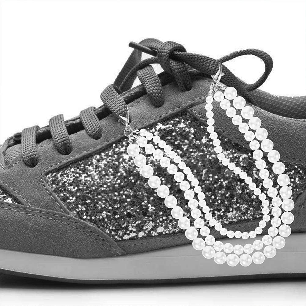 1 Pair Unique Pearl Shoe Chains Stylish Shoe Charms Chic Footwear Jewelry Decorative Accessories
1 Pair Unique Pearl Shoe Chains Stylish Shoe Charms Chic Footwear Jewelry Decorative Accessories