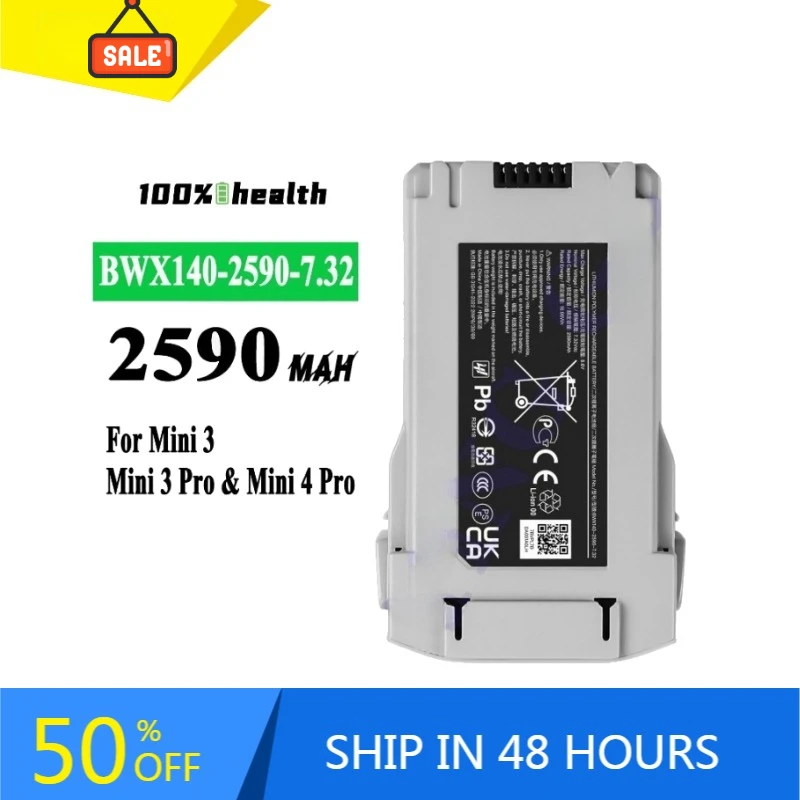 BWX140 2590mAh 7.32V Camera Lithium Battery for DJI Mini 3 3 Pro 4 Pro Rechargeable Batteries
BWX140 2590mAh 7.32V Camera Lithium Battery for DJI Mini 3 3 Pro 4 Pro Rechargeable Batteries