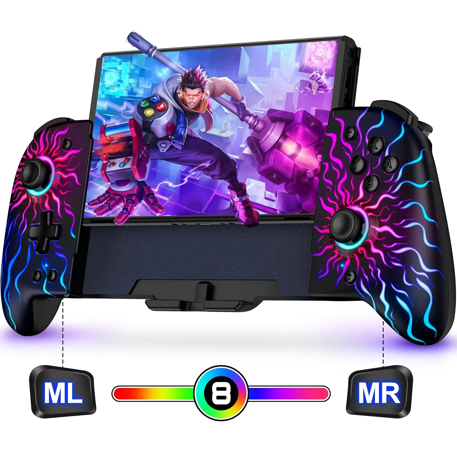 Hall Effect Joystick Controller for Nintendo Switch/OLED Wireless One-Piece Handheld Switch Gamepsd - Adjustable Light
Hall Effect Joystick Controller for Nintendo Switch/OLED Wireless One-Piece Handheld Switch Gamepsd - Adjustable Light