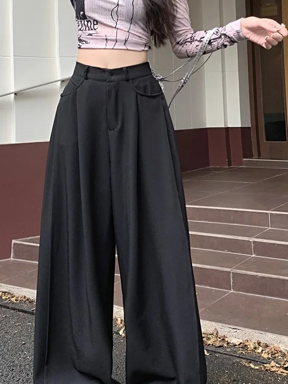 plus Size Casual Wide Leg Pants High Waist Drapey Loose Fit Black Suit Trousers for plus Size Women Summer 2026 Floor Length
plus Size Casual Wide Leg Pants High Waist Drapey Loose Fit Black Suit Trousers for plus Size Women Summer 2026 Floor Length