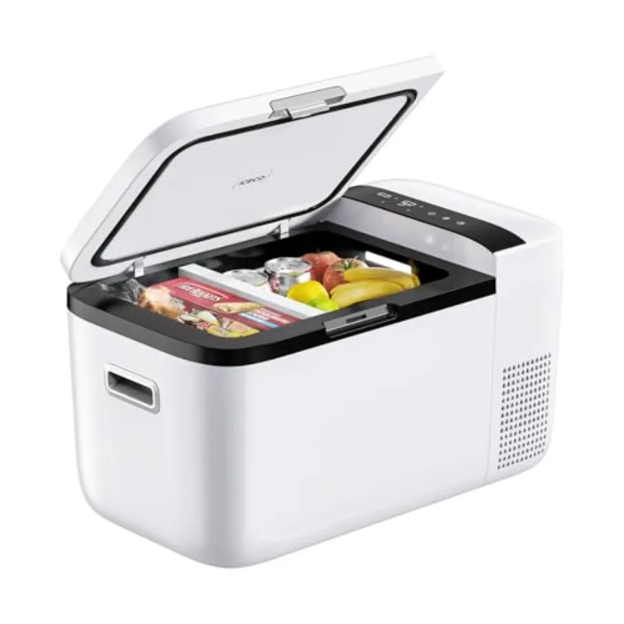 Portable refrigerator for outdoor use, white Secop compressor unit, 21 quart dual zone 12V/AC electric cooler, 050 temperature
Portable refrigerator for outdoor use, white Secop compressor unit, 21 quart dual zone 12V/AC electric cooler, 050 temperature