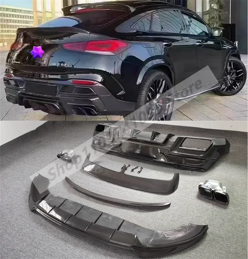 Real Carbon Fiber Front Bumper Spoiler Lip Rear Trunk Diffuser Side Skirts Body Kit For Mercedes Benz GLE63 Coupe AMG 2019-2023
Real Carbon Fiber Front Bumper Spoiler Lip Rear Trunk Diffuser Side Skirts Body Kit For Mercedes Benz GLE63 Coupe AMG 2019-2023