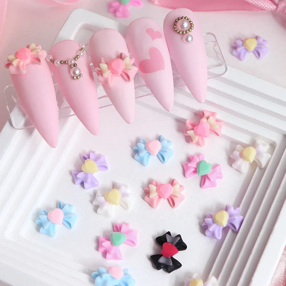 Love Bow Parts Nail Art Decoration Kawaii 3D Heart Butterfly Bow Resin Manicure Charms Rhinestones DIY Nails Tips Figures Gifts
Love Bow Parts Nail Art Decoration Kawaii 3D Heart Butterfly Bow Resin Manicure Charms Rhinestones DIY Nails Tips Figures Gifts