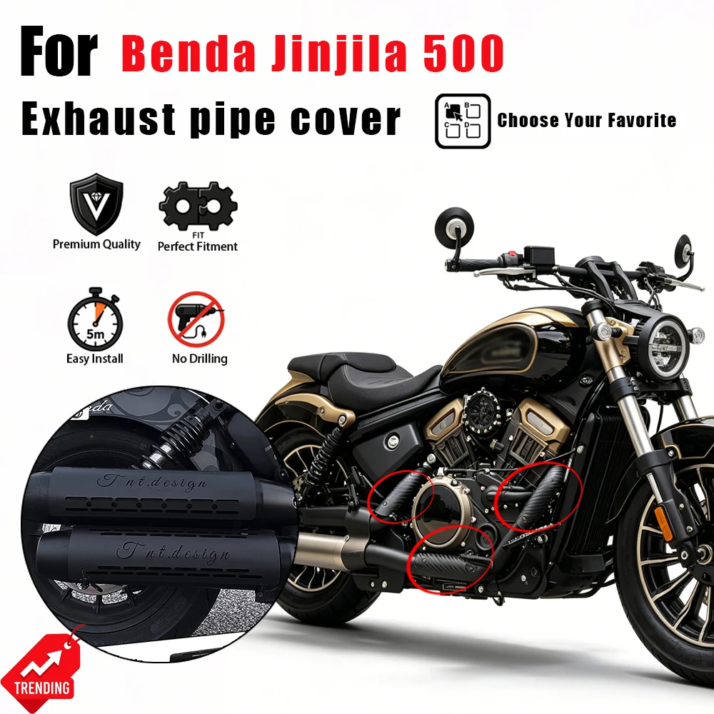 Exhaust Heat Shield Anti-scald Cover Thermal Insulation Protective Guard Modified Motorcycle Accessories for Benda Jinjila 500
Exhaust Heat Shield Anti-scald Cover Thermal Insulation Protective Guard Modified Motorcycle Accessories for Benda Jinjila 500