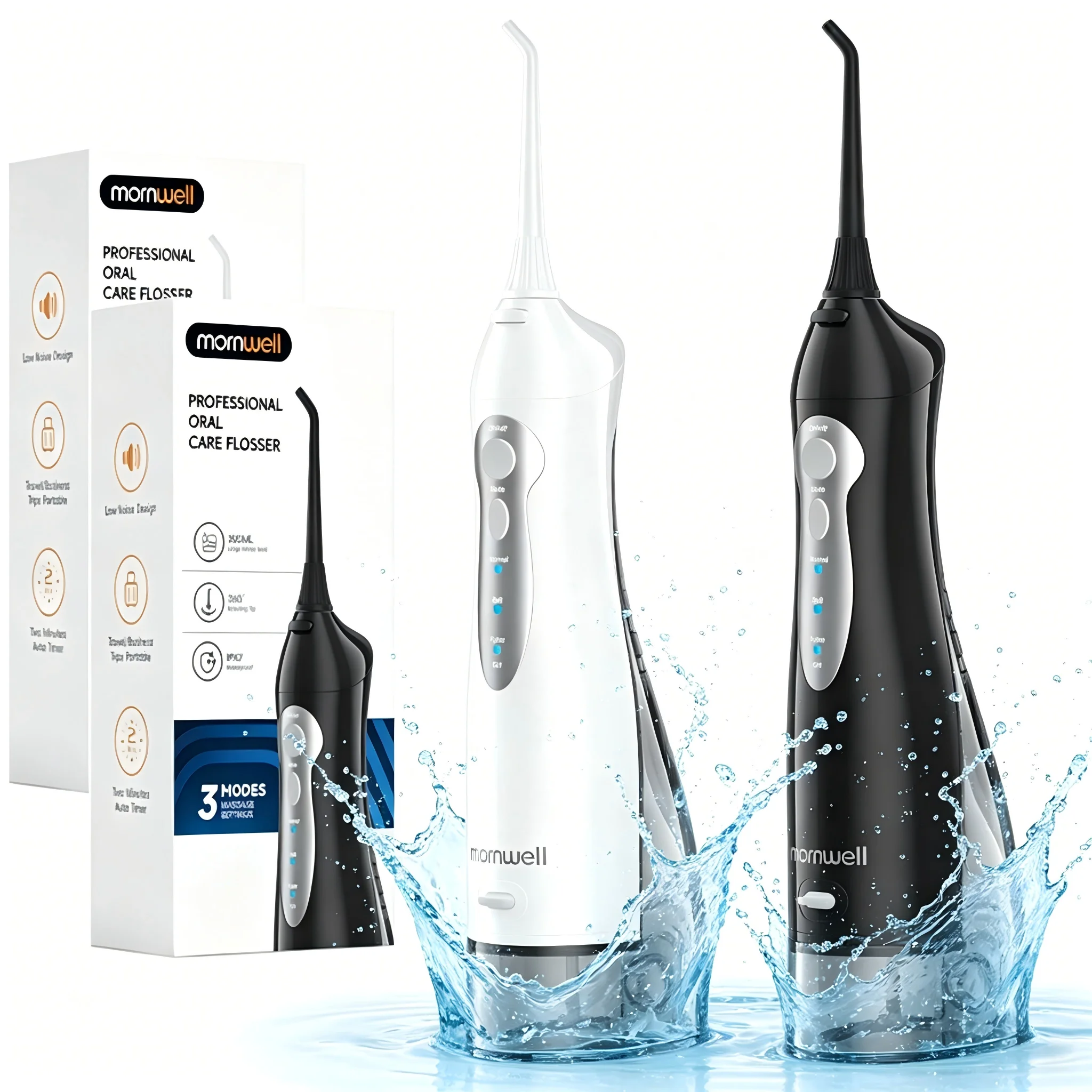 Mornwell D52 Portable Water Flosser USB Rechargeable 300ml 6 Jet Tips 3 Modes Teeth Cleaning for Travel Water Jet Toothpick
Mornwell D52 Portable Water Flosser USB Rechargeable 300ml 6 Jet Tips 3 Modes Teeth Cleaning for Travel Water Jet Toothpick