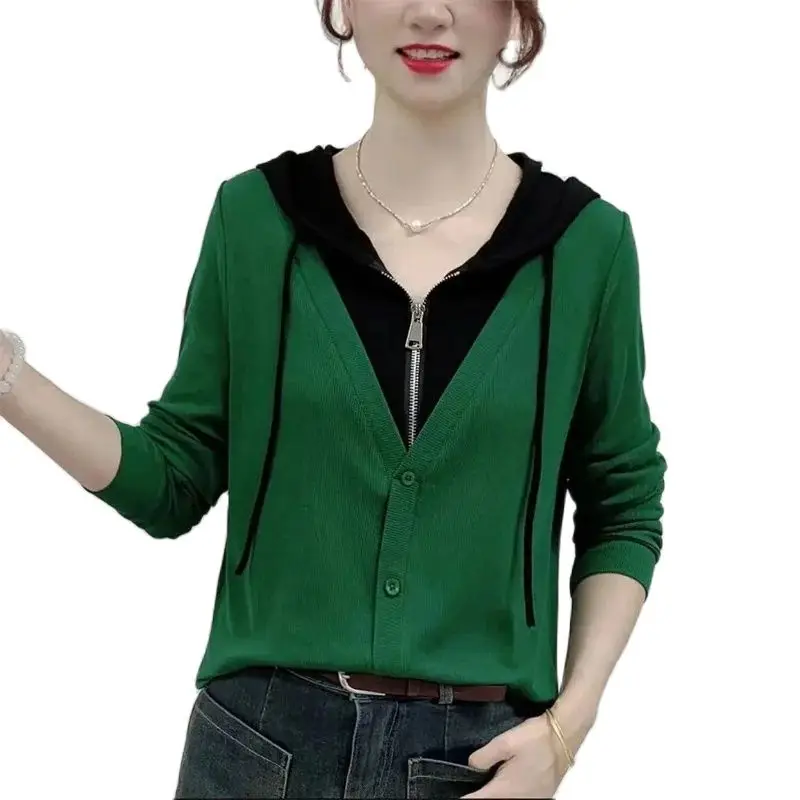 2023 Fashion Autumn New Hooded Sweater For Women Long Sleeved Color Block SpringTop Hoodie Sweatshirt Casual Lady T-Shirt
2023 Fashion Autumn New Hooded Sweater For Women Long Sleeved Color Block SpringTop Hoodie Sweatshirt Casual Lady T-Shirt