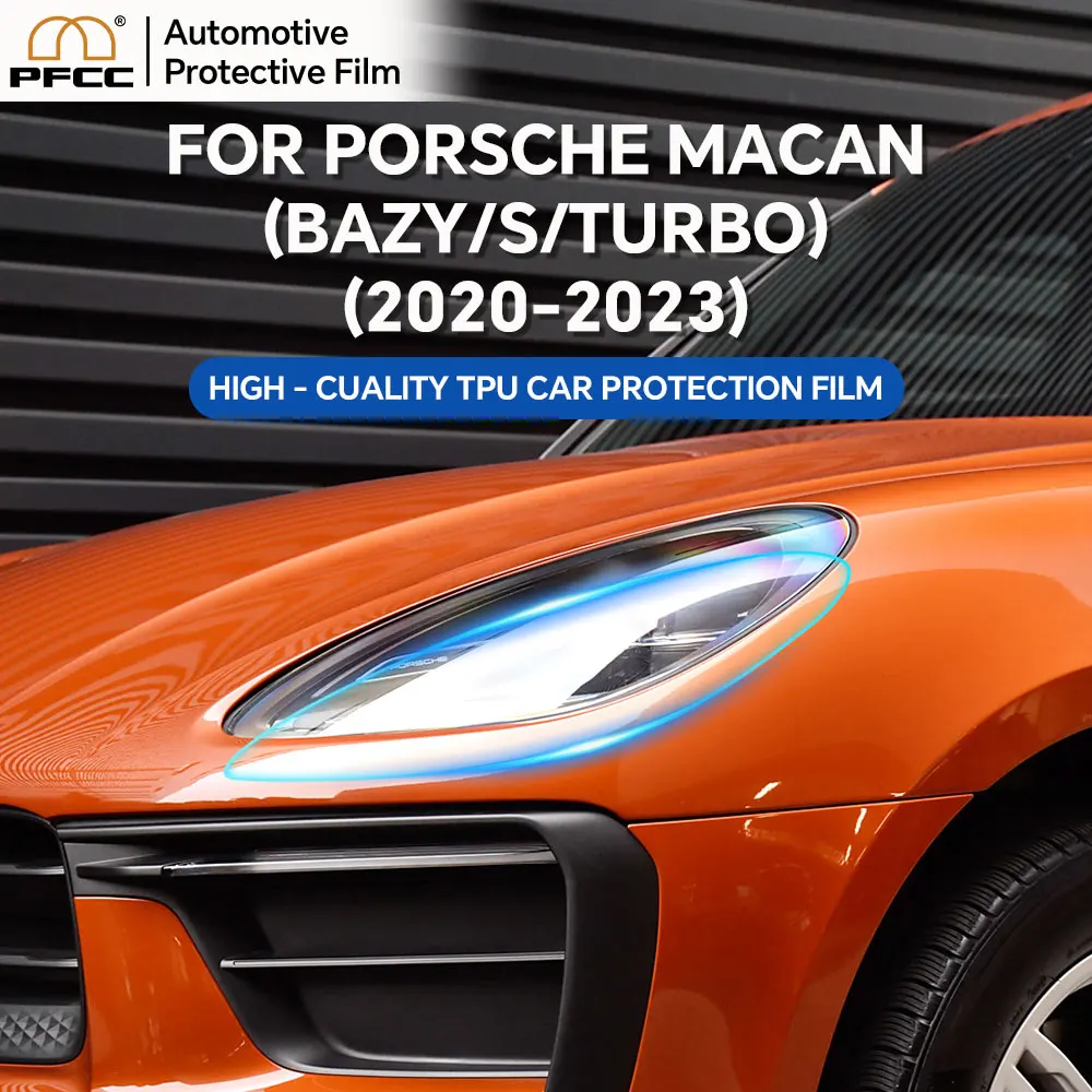 PFCC Headlight Film for Porsche Macan Base S Turbo 2022 2023 2024 Paint Protection Precut Car Clear Bra Transparent PPF TPU
PFCC Headlight Film for Porsche Macan Base S Turbo 2022 2023 2024 Paint Protection Precut Car Clear Bra Transparent PPF TPU