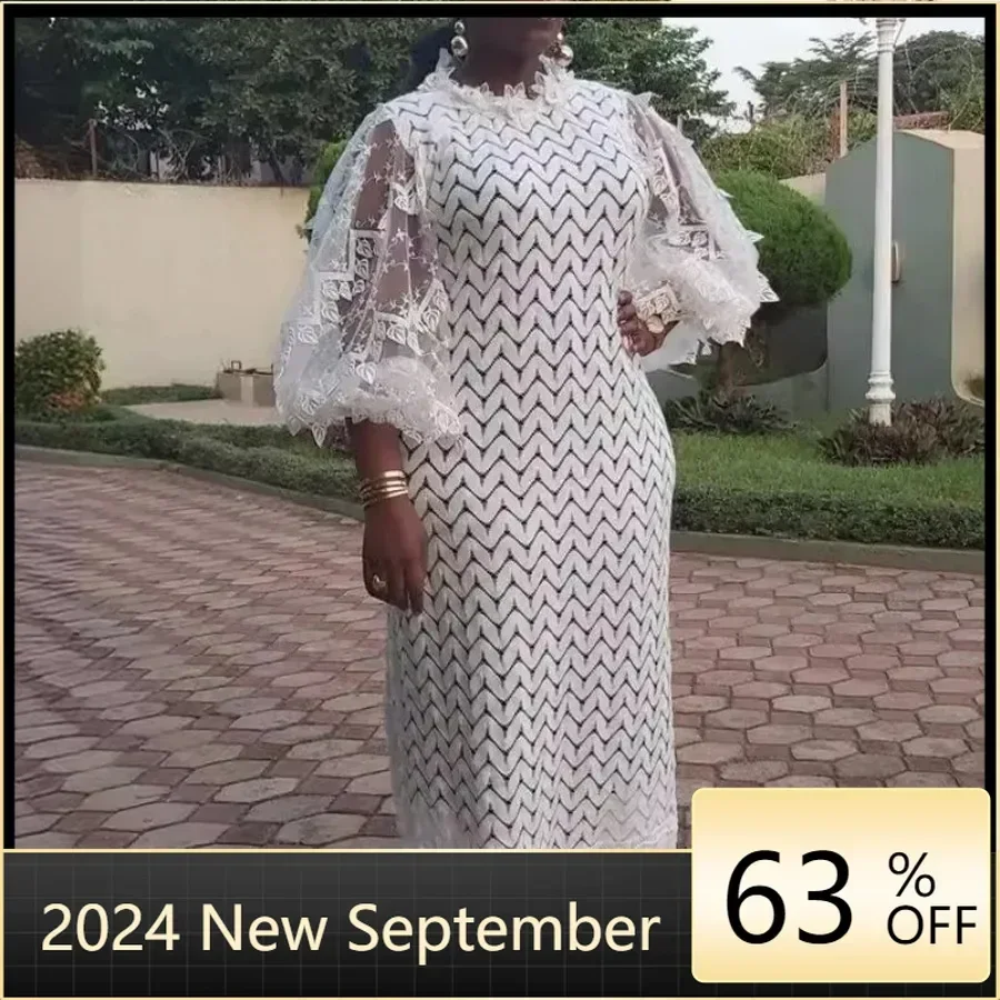 Customized Customized White African Elegant Dresses For Women Hollow Out 2024 New Muslim Fashion Abayas Dashiki Robe Kaftan Long
Customized Customized White African Elegant Dresses For Women Hollow Out 2024 New Muslim Fashion Abayas Dashiki Robe Kaftan Long