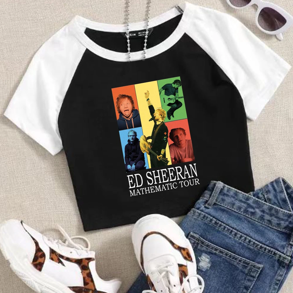 Ed Sheeran, математическая туристическая короткая рубашка, уличная рубашка с круглым вырезом и открытым пупком
Ed Sheeran, математическая туристическая короткая рубашка, уличная рубашка с круглым вырезом и открытым пупком
