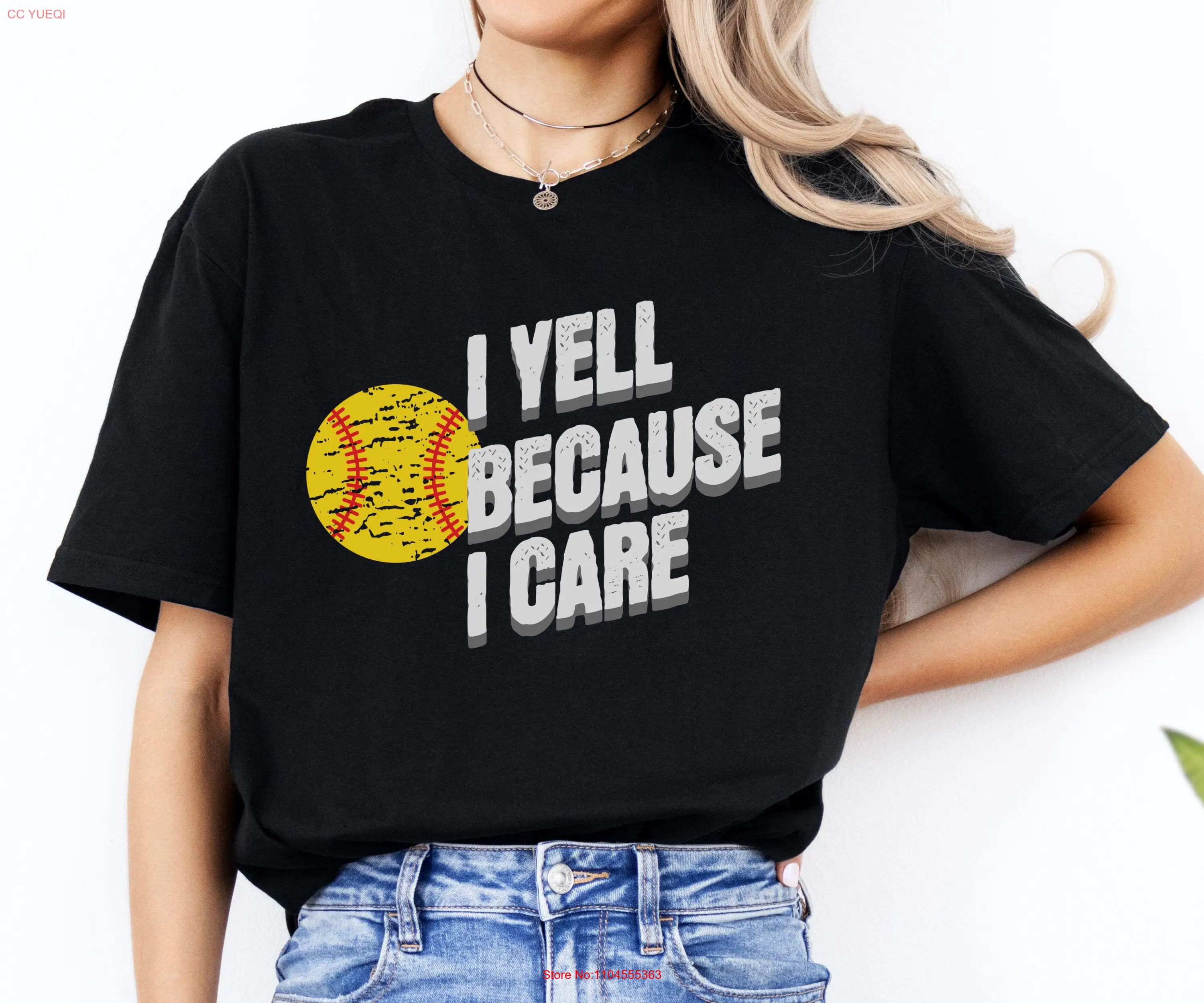 Softball I Yell Because Care T Shirt Funny l Lover Team Mama Dad Ballpark Sports Club long or short sleeves
Softball I Yell Because Care T Shirt Funny l Lover Team Mama Dad Ballpark Sports Club long or short sleeves