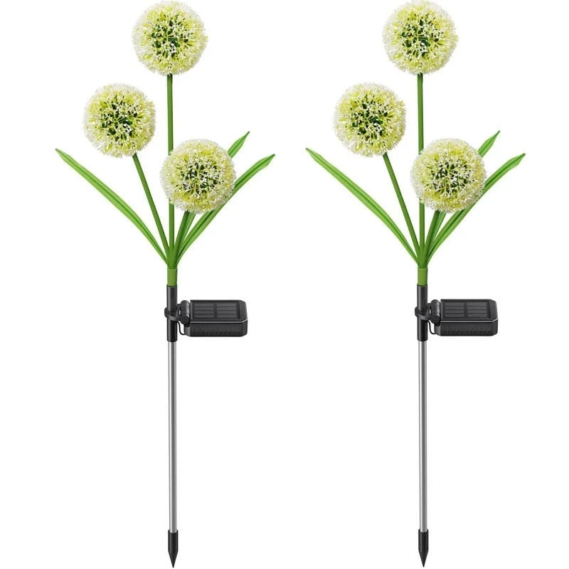 Three headed dandelion simulation plant LED outdoor landscape light, courtyard light, lawn light, solar charging C2 
Three headed dandelion simulation plant LED outdoor landscape light, courtyard light, lawn light, solar charging C2