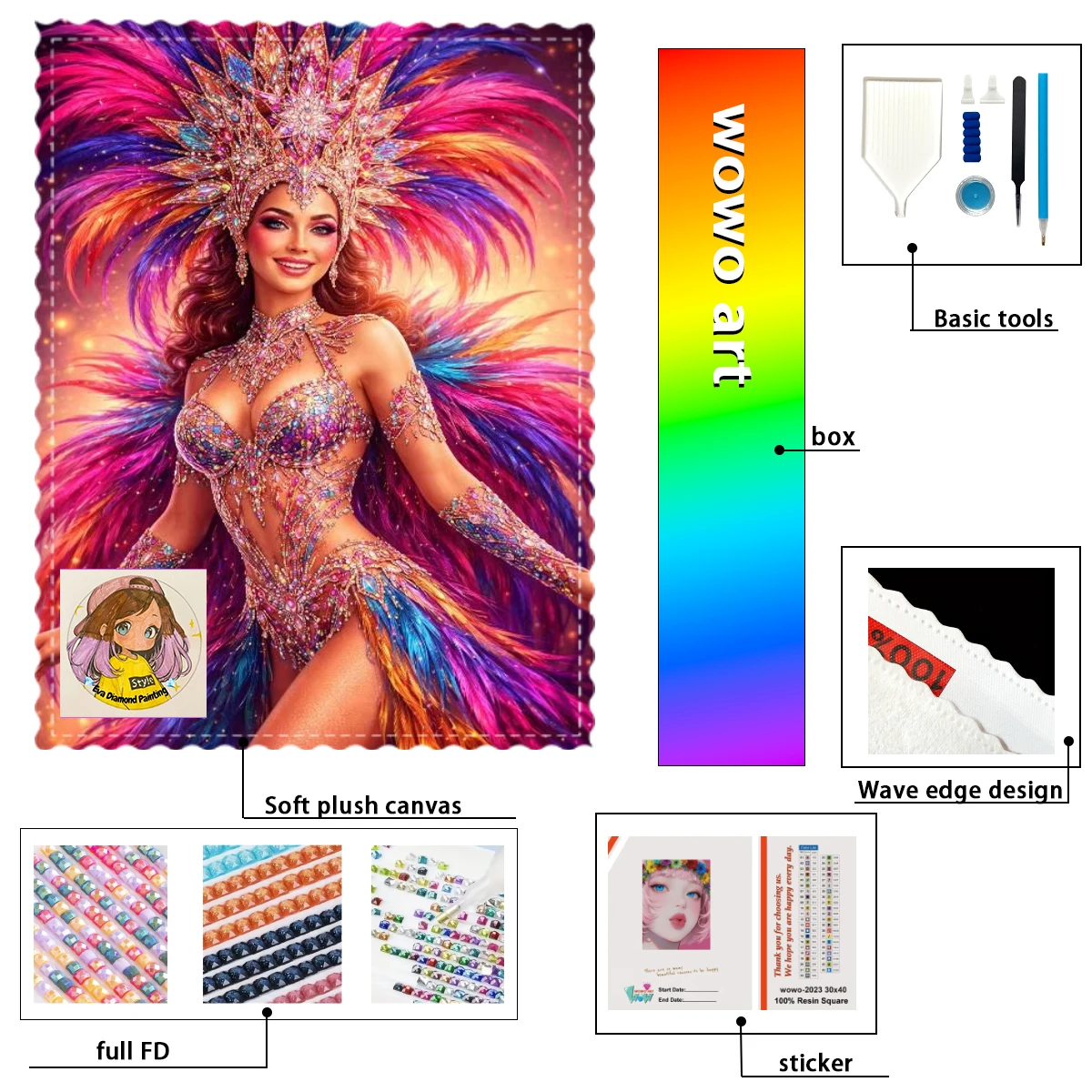 【eva Diamond Art】Chica bailando una danza retro 100% resin FD+ab+yg Diamond Stamping Kit Perfect Masterpiece worth Buying
【eva Diamond Art】Chica bailando una danza retro 100% resin FD+ab+yg Diamond Stamping Kit Perfect Masterpiece worth Buying