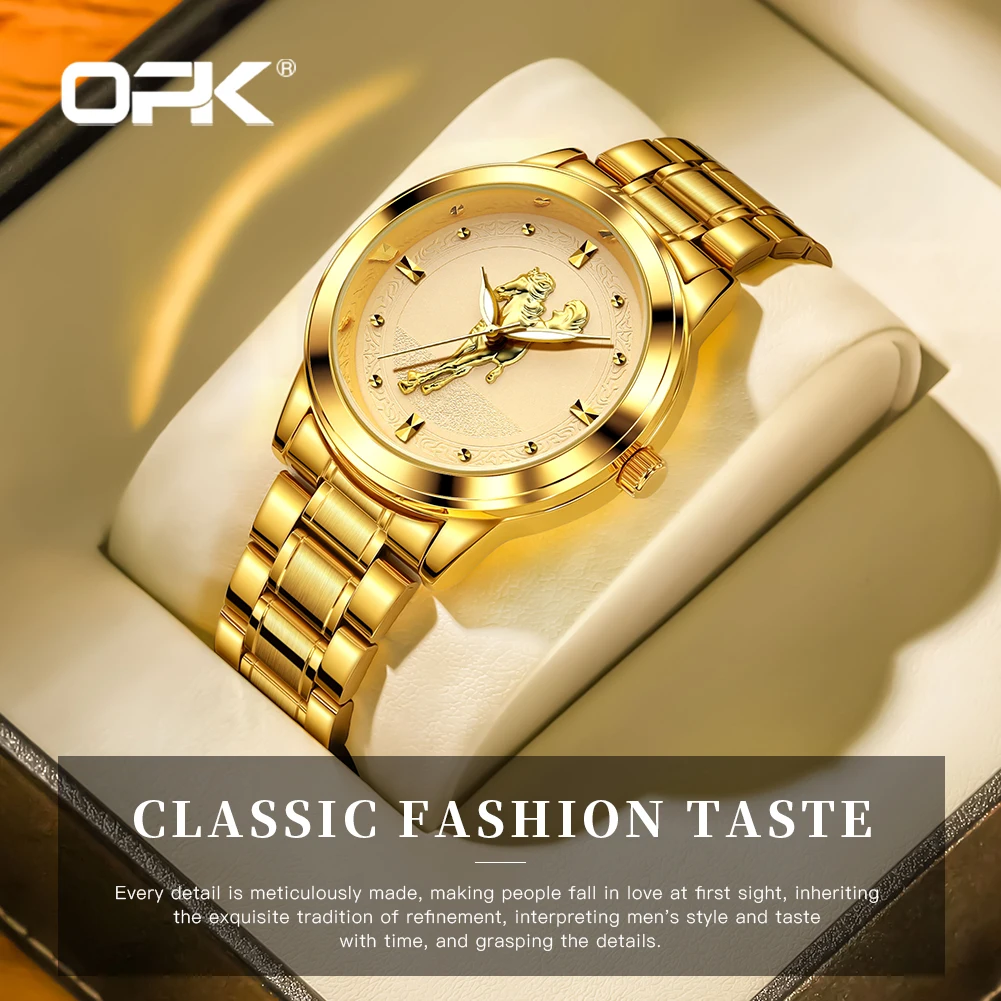 OPK 8141 Classic Quartz Watches For Men Stainless Steel Strap Fashion Casual Daily Waterproof HD Luminous Function Men's Watches
OPK 8141 Classic Quartz Watches For Men Stainless Steel Strap Fashion Casual Daily Waterproof HD Luminous Function Men's Watches
