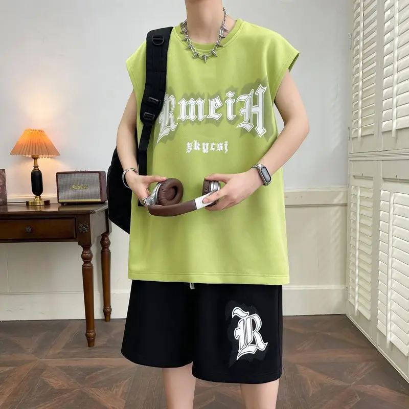 2026 New Summer Men Teen Boys Tank Top Shorts Set Casual Sports Fashion Printed Outfits Breathable Sleeveless Tracksuit
2026 New Summer Men Teen Boys Tank Top Shorts Set Casual Sports Fashion Printed Outfits Breathable Sleeveless Tracksuit