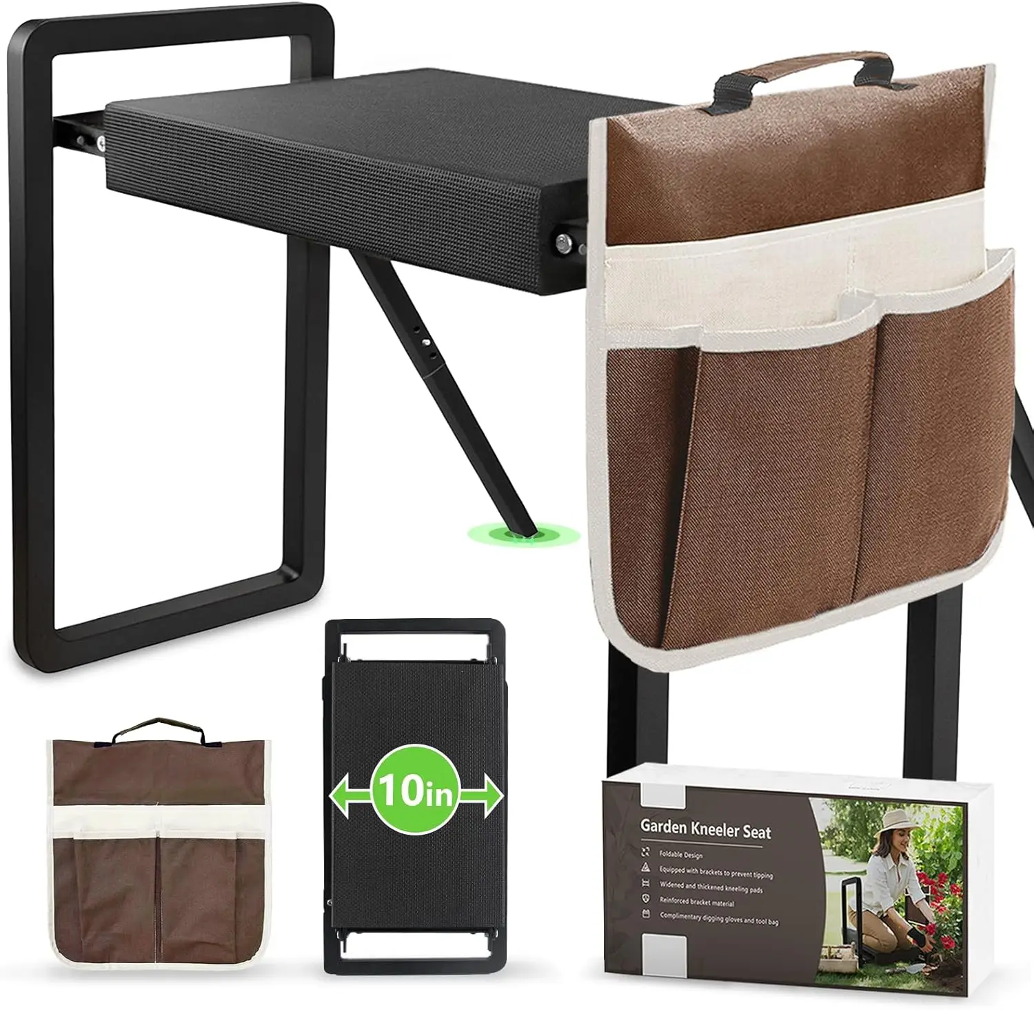 Foldable Garden Kneeling and Seat, Anti-Tipping Gardener Bench Widened Thick Soft Kneeling Pad,Heavy Duty Gardening Stool
Foldable Garden Kneeling and Seat, Anti-Tipping Gardener Bench Widened Thick Soft Kneeling Pad,Heavy Duty Gardening Stool