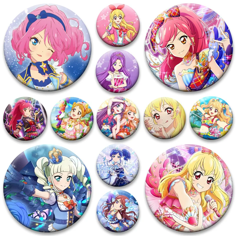 Cute Anime Aikatsu Brooches Hoshimiya Ichigo,Kiriya Aoi,Kazesawa Sora Cartoon Badge Round Lapel Pin for Backpack Accessorie Gift
Cute Anime Aikatsu Brooches Hoshimiya Ichigo,Kiriya Aoi,Kazesawa Sora Cartoon Badge Round Lapel Pin for Backpack Accessorie Gift