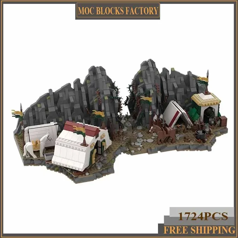 Magical Rings Moc Building Block Movie Scene Dunharrow Shelter Model Castle Bricks DIY Assembly Street View Toy Gift
Magical Rings Moc Building Block Movie Scene Dunharrow Shelter Model Castle Bricks DIY Assembly Street View Toy Gift