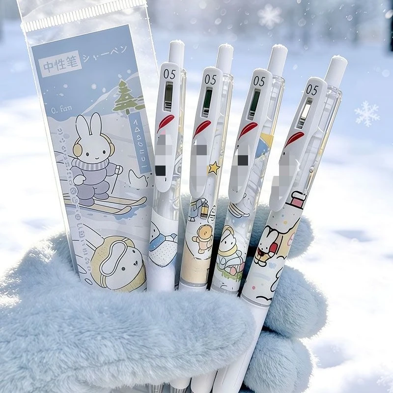 New Kawaii Miffy Rabbit Cute Winter Snowflake Press Neutral Pen Snowday Student Gift
New Kawaii Miffy Rabbit Cute Winter Snowflake Press Neutral Pen Snowday Student Gift