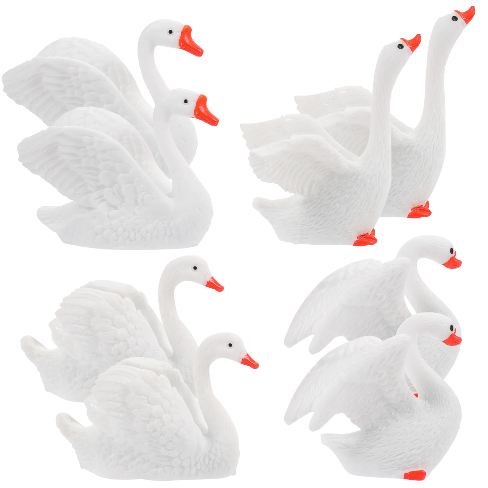 8 Pcs White Swan Figurines Resin Decoration Miniature Garden Desktop Ornament Realistic Shape Long Lasting Bonsai Accessories
8 Pcs White Swan Figurines Resin Decoration Miniature Garden Desktop Ornament Realistic Shape Long Lasting Bonsai Accessories