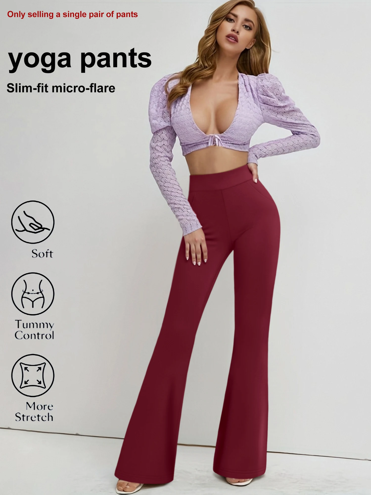 Milk Silk High Elasticity Flare Trousers Women's Slim Fit High Waist Wide Leg Pants Comfy Casual Bell Bottoms for Spring Summer
Milk Silk High Elasticity Flare Trousers Women's Slim Fit High Waist Wide Leg Pants Comfy Casual Bell Bottoms for Spring Summer