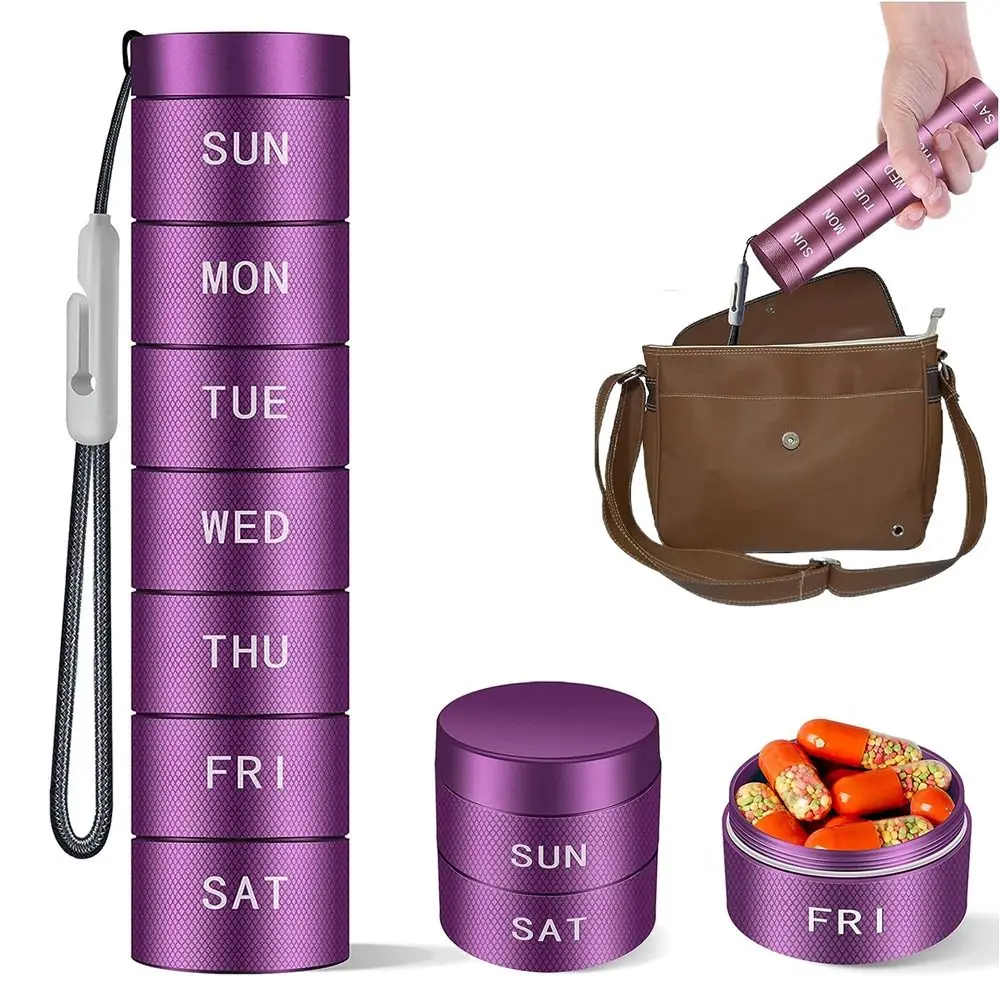 BPA Free Portable Weekly Pill Case Waterproof Strong Tightness Medicine Box Compartment Reusable Fish Oil Container Hiking
BPA Free Portable Weekly Pill Case Waterproof Strong Tightness Medicine Box Compartment Reusable Fish Oil Container Hiking