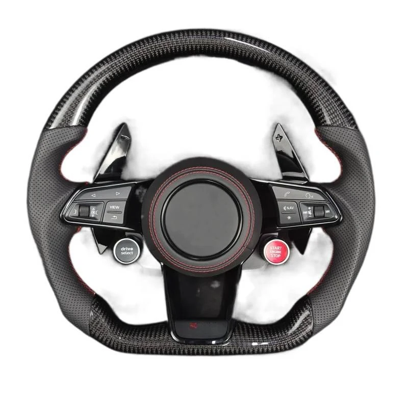 Carbon Fiber Alcantara Steering Wheel With Start Button Fit For R8
Carbon Fiber Alcantara Steering Wheel With Start Button Fit For R8