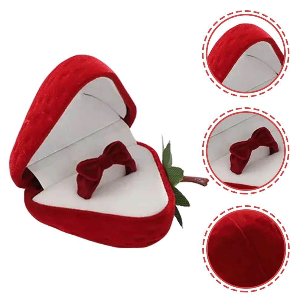 Ring Toy Single Case Clothing Boxes for Gifts Cute Holder Strawberry Flocking Jewelry Display Child
Ring Toy Single Case Clothing Boxes for Gifts Cute Holder Strawberry Flocking Jewelry Display Child