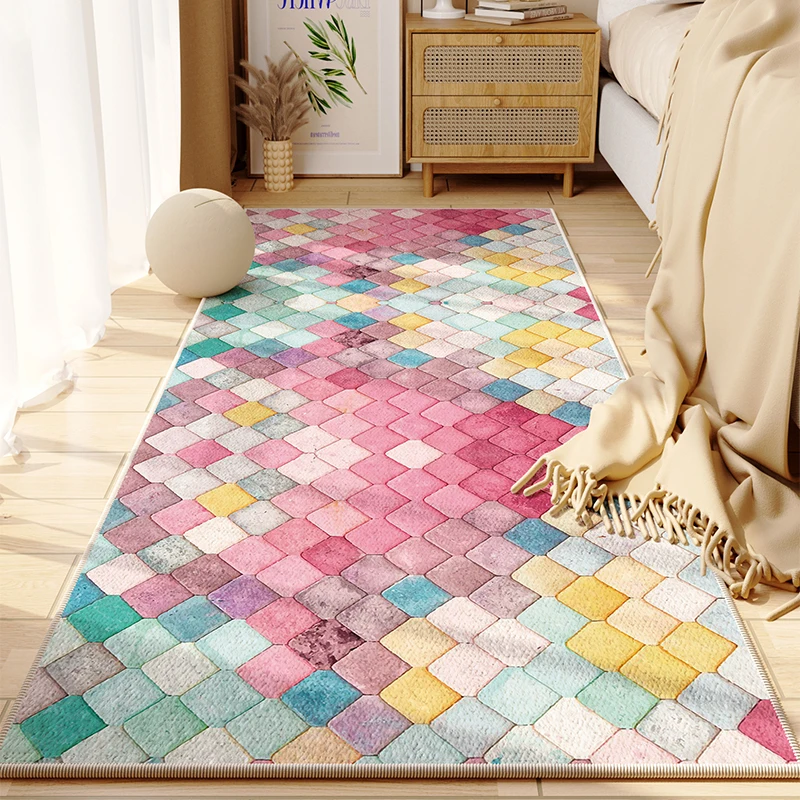Color Plaid Rugs for Bedroom Creative Art Bedside Rug Soft Large Area Carpets for Living Room Nordic Minimalist Cloakroom Carpet
Color Plaid Rugs for Bedroom Creative Art Bedside Rug Soft Large Area Carpets for Living Room Nordic Minimalist Cloakroom Carpet