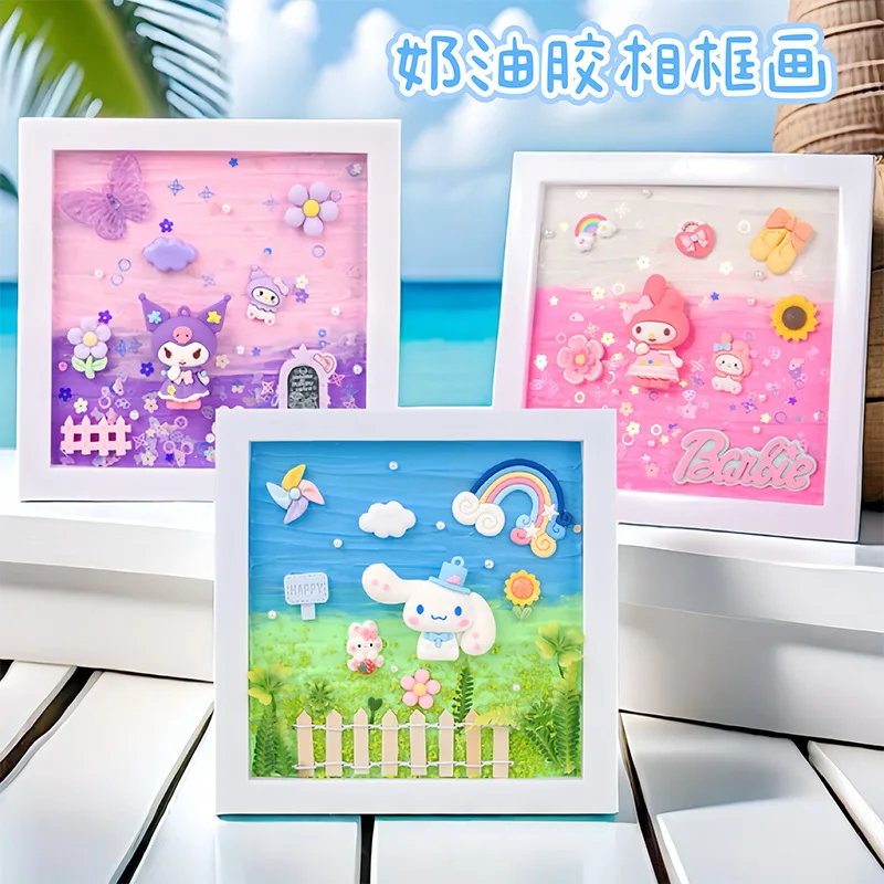 Sanrio Kuromi My melody DIY Handmade 3D Stereo Cream Painting with Photo Frame Birthday Gift Toy Oil Paintings for Children Kids
Sanrio Kuromi My melody DIY Handmade 3D Stereo Cream Painting with Photo Frame Birthday Gift Toy Oil Paintings for Children Kids