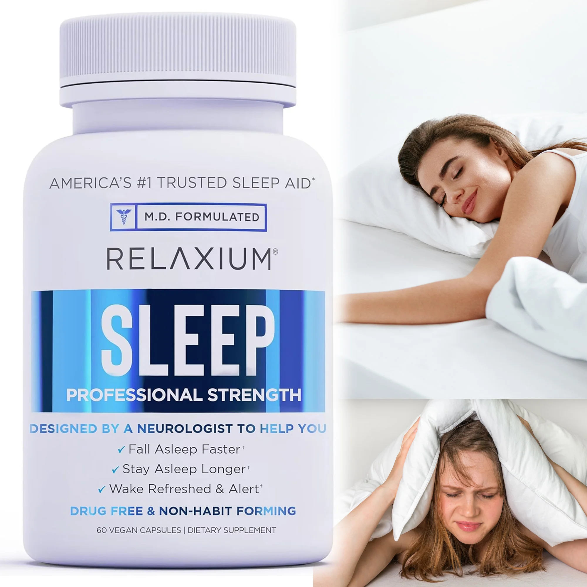 Natural Sleep Supplement - Natural Sleep Support, Relaxation and Calmness, Promotes Sleep Quality
Natural Sleep Supplement - Natural Sleep Support, Relaxation and Calmness, Promotes Sleep Quality
