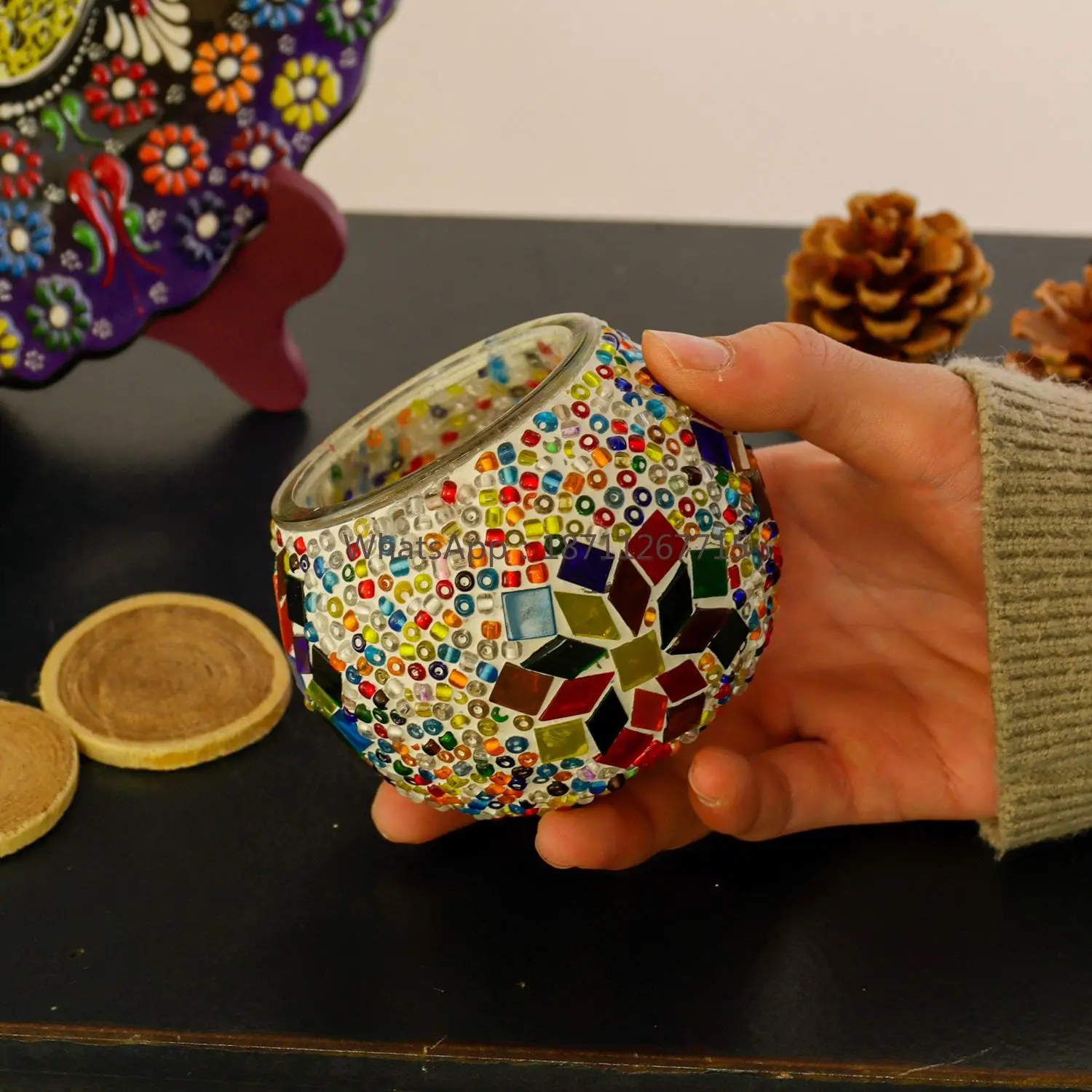Handmade ashtray bedroom living room bohemian retro dining table ash storage jar decorative ornamentهدية
Handmade ashtray bedroom living room bohemian retro dining table ash storage jar decorative ornamentهدية