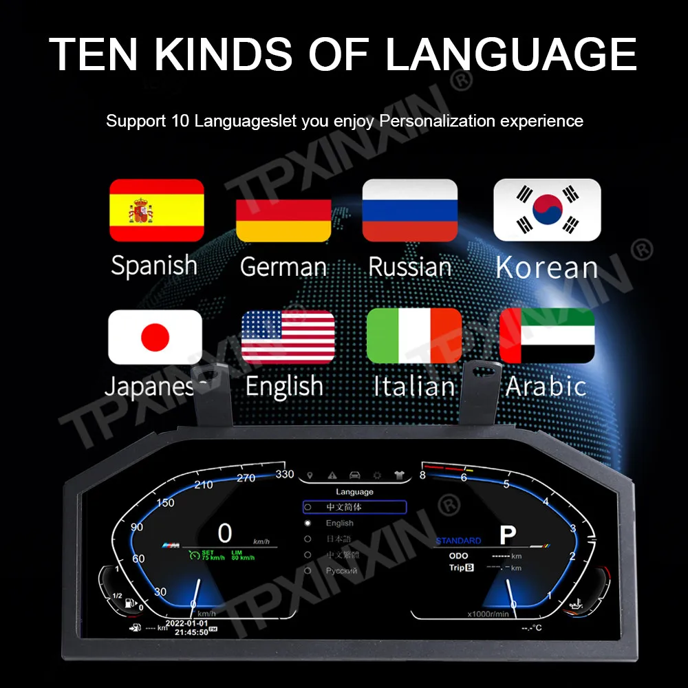 Original car upgrade 12.3 Inch Performance Display Dashboard For BMW 5 Series E60 E61 2003~2009 DenaliDigital Instrument Cluster
Original car upgrade 12.3 Inch Performance Display Dashboard For BMW 5 Series E60 E61 2003~2009 DenaliDigital Instrument Cluster