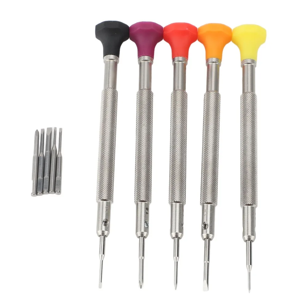 5Pcs Micro Mini Precision Screwdriver Non-slip 5 Blades Watch Repair Kit Cross & Flat Boxed Craft Repair Tool Watch Repair
5Pcs Micro Mini Precision Screwdriver Non-slip 5 Blades Watch Repair Kit Cross & Flat Boxed Craft Repair Tool Watch Repair
