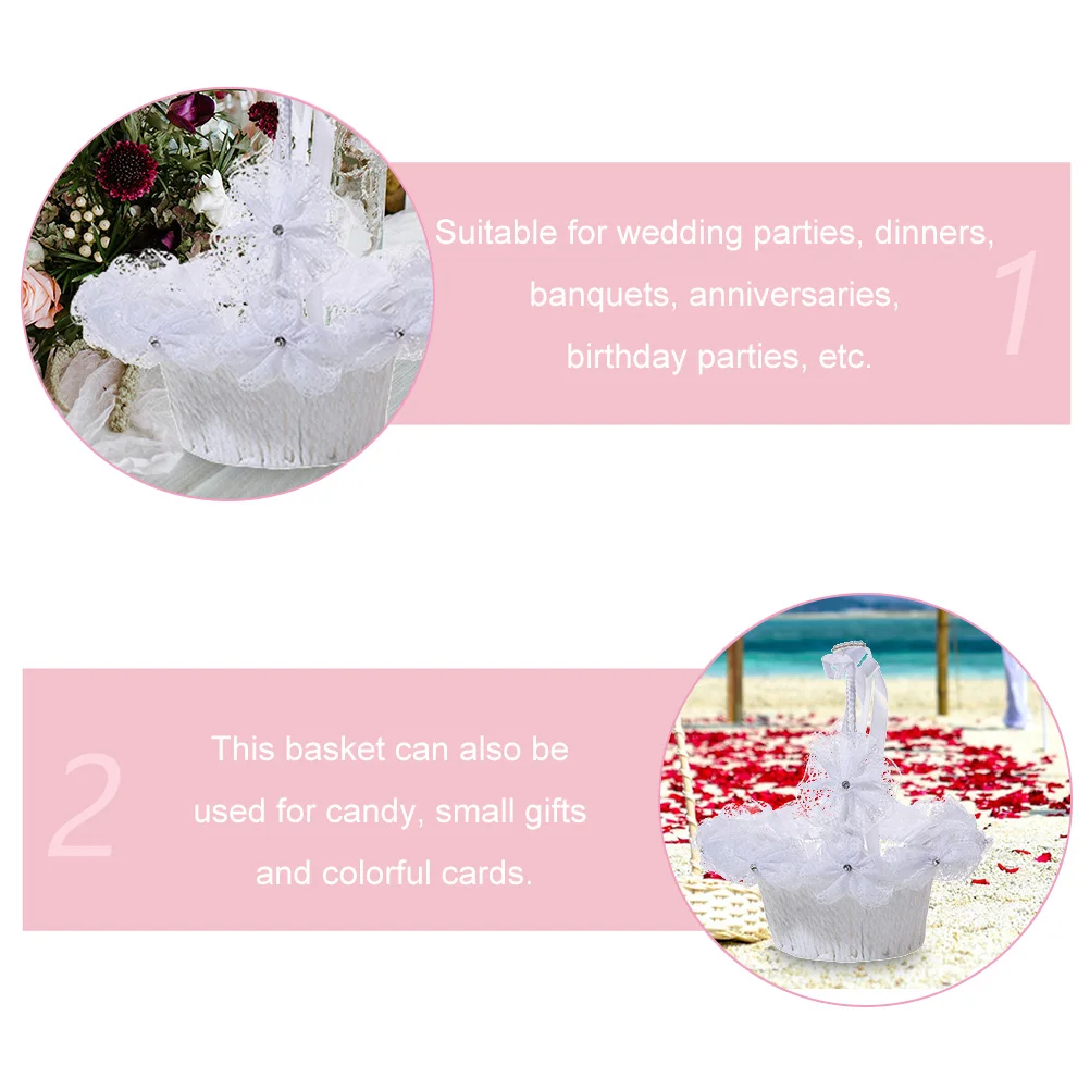H made Wedding Flower Baskets Paper Rope Bride Supplies Storage Decorative Lace Gifts Banquet Anniversary Birthday Parties
H made Wedding Flower Baskets Paper Rope Bride Supplies Storage Decorative Lace Gifts Banquet Anniversary Birthday Parties