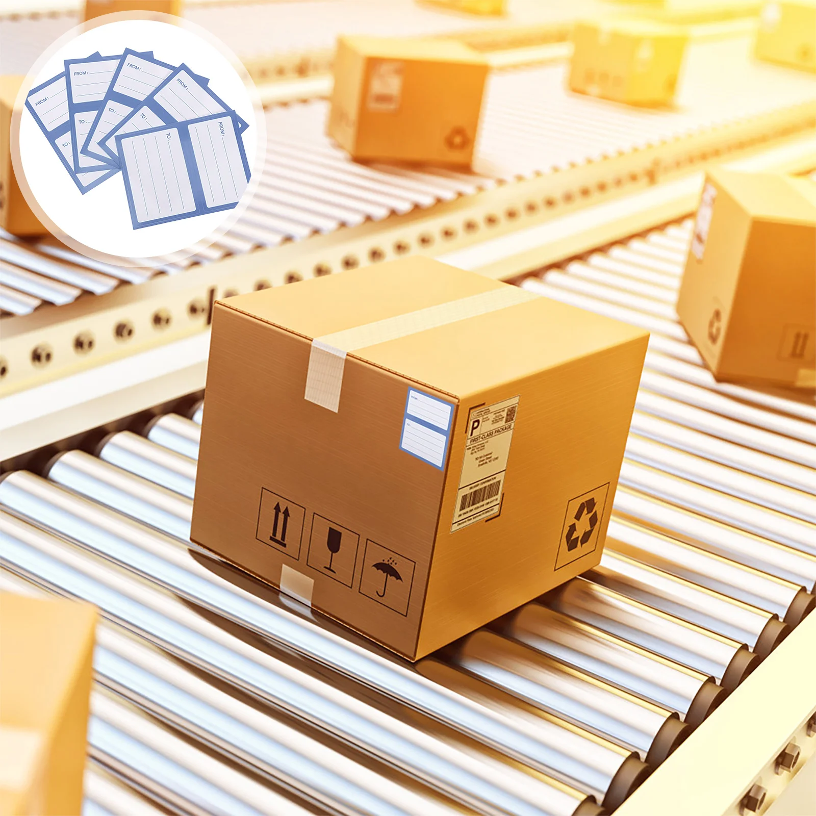 150Pcs Mailing Labels Self Adhesive Shipping Stickers Blank Address Labels Writing Envelopes Mailing Bags to from
150Pcs Mailing Labels Self Adhesive Shipping Stickers Blank Address Labels Writing Envelopes Mailing Bags to from