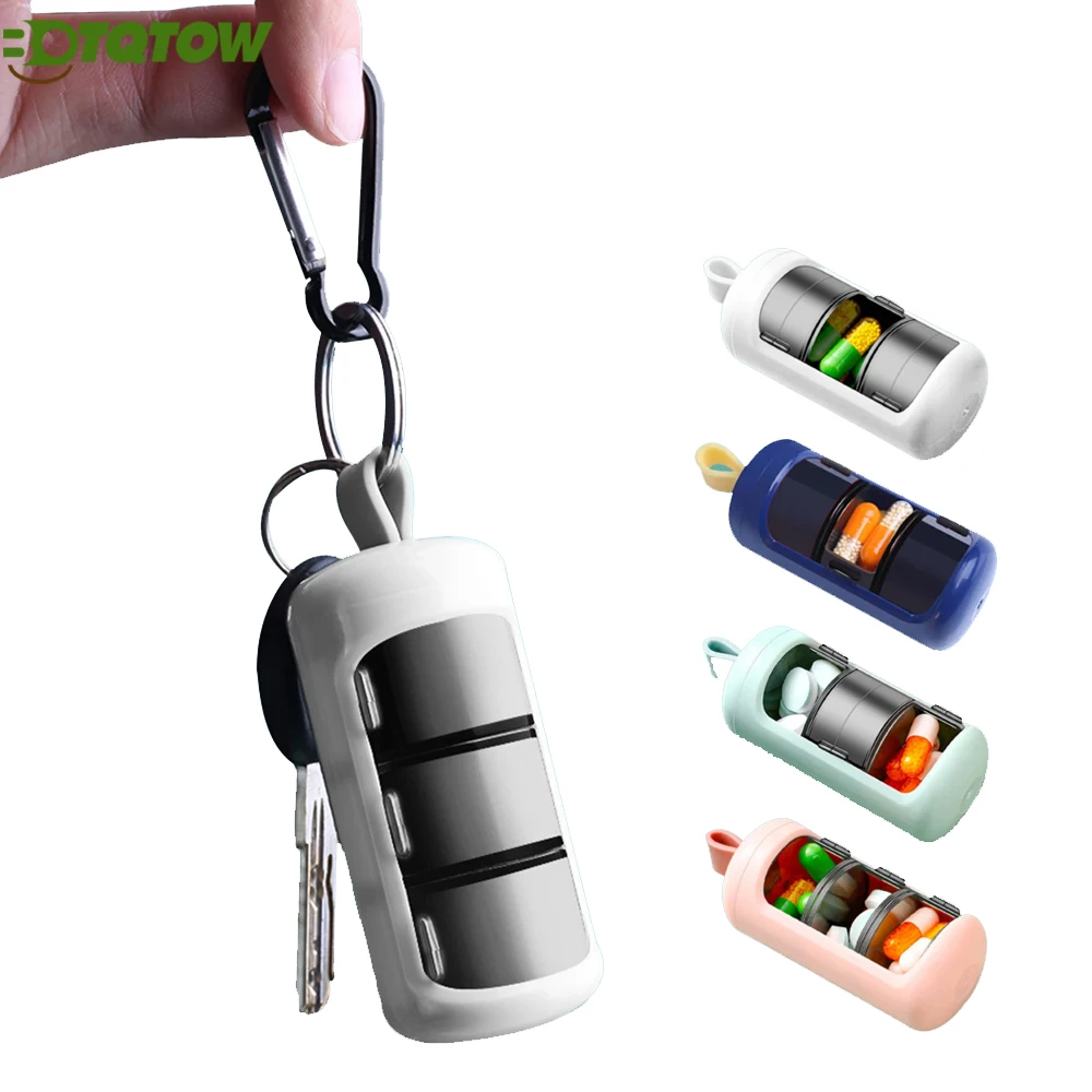 3-Pack Small Pill Organizer (3 Compartments Each) - Moisture Proof Travel Pill Box for Vitamins - Portable Pill Cases for Purse
3-Pack Small Pill Organizer (3 Compartments Each) - Moisture Proof Travel Pill Box for Vitamins - Portable Pill Cases for Purse