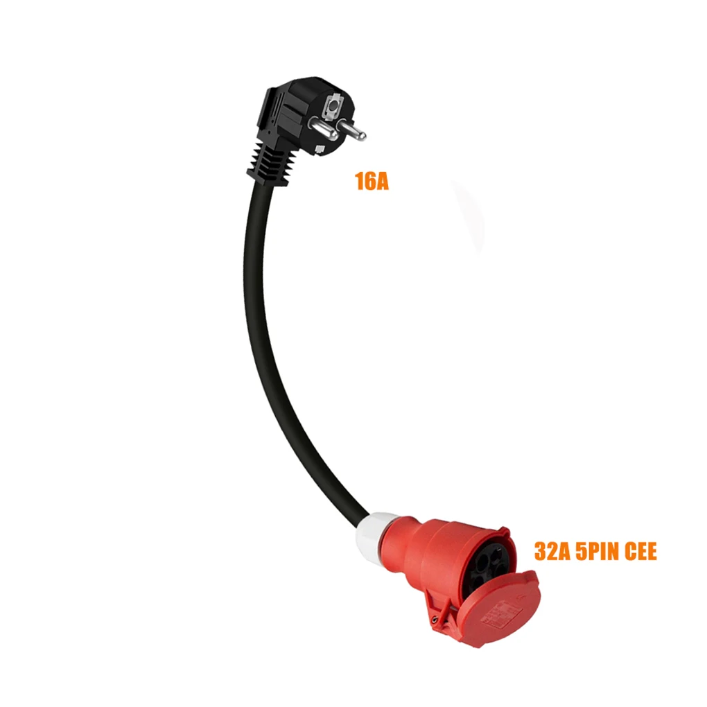EV Portable Charger EU Plug To CEE Power Female Plug Socket Adapter CEE Connector For 3 Phase 16A to 7KW 32A EV Charger
EV Portable Charger EU Plug To CEE Power Female Plug Socket Adapter CEE Connector For 3 Phase 16A to 7KW 32A EV Charger