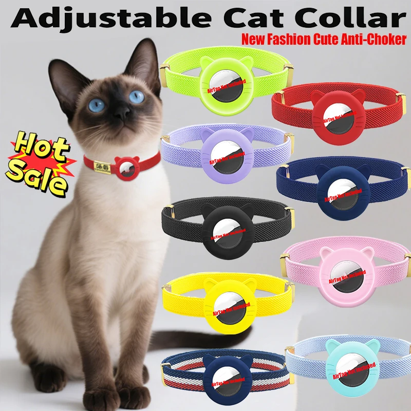 New Breakaway AirTag Cat Collar Elastic Kitten Collar with AirTag Holder Case Adjustable GPS Tracking Cute Collars Pet Supplies
New Breakaway AirTag Cat Collar Elastic Kitten Collar with AirTag Holder Case Adjustable GPS Tracking Cute Collars Pet Supplies