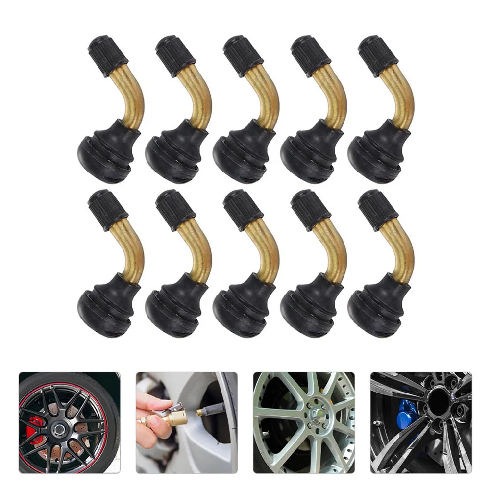 10pcs Rubber Valve Stem Bent Tire Valves For Motorcycle Atv Scooter Moped Snap-In Tubeless Wheel Valves Stem Replacement
10pcs Rubber Valve Stem Bent Tire Valves For Motorcycle Atv Scooter Moped Snap-In Tubeless Wheel Valves Stem Replacement