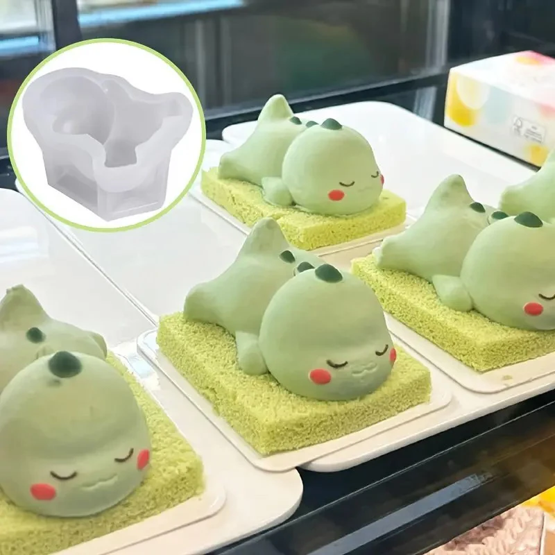 **Cute Dinosaur Mousse Mold Pudding Silicone Mold Custard Mold Cake Mold Cartoon Green Dino Cake Decoration Baking Bakery Tool
**Cute Dinosaur Mousse Mold Pudding Silicone Mold Custard Mold Cake Mold Cartoon Green Dino Cake Decoration Baking Bakery Tool